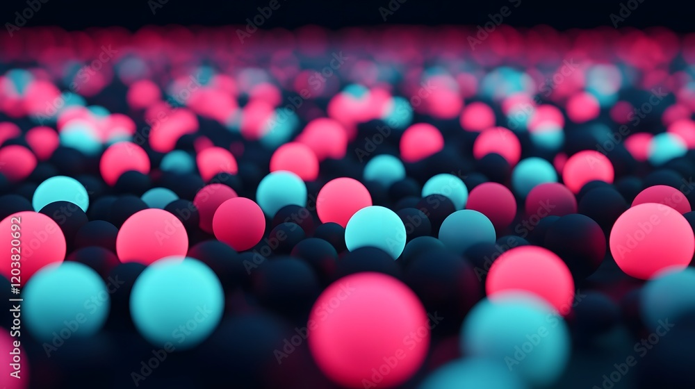 Aufkleber layered 3d trust network with glowing connected orbs symbolizing depth of relationships