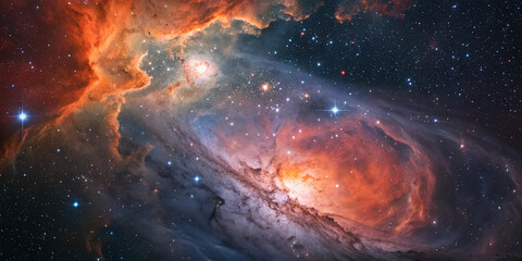 The middle of the Heart nebula in the constellation of Cassiopeia