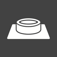 Objects Glyph Inverted illustration.