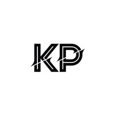 KP monogram logo design letter text name symbol monochrome logotype alphabet character simple logo