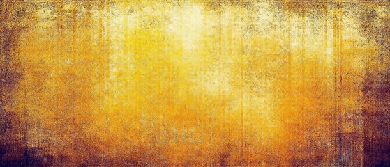 Obraz premium Vintage Yellow-Orange Background with Subtle Grunge Texture and Watercolor Stains, Perfect for an Elegant Christmas Backdrop. Made with generative AI