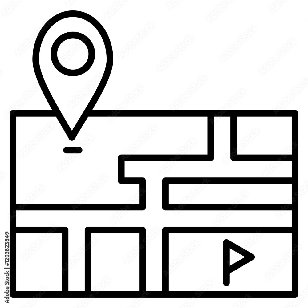 Poster pathway icon element for design