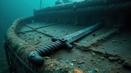 Fototapeta premium Sunken Pirate Cutlass