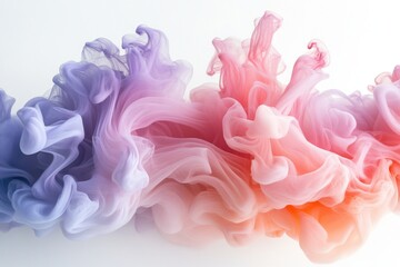 Fototapeta premium Abstract colorful ink swirl in water