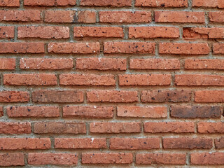 High resolution image of a red brick wall texture