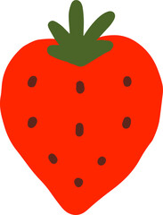 strawberry graphic design illustration