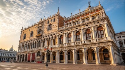 Fototapeta premium Majestic Venice Palace Rome: Architectural Detail Stock Photo
