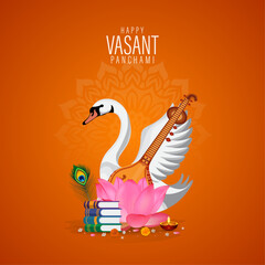 Happy Vasant Panchami, Creative Design. Vasant Panchami. Poster, Graphic Design Art
