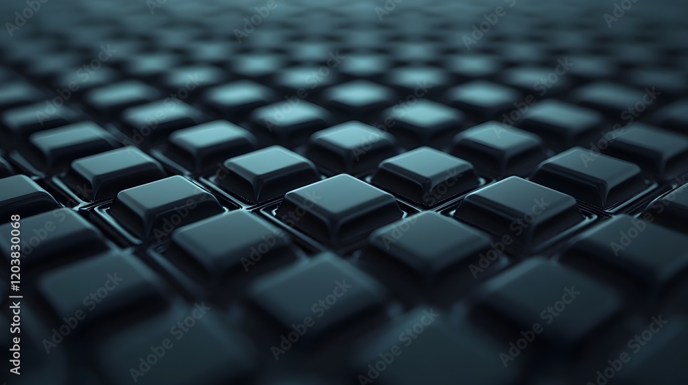 Poster sleek grid-based 3d with soft glow for professional appeal