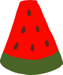 watermelon graphic design illustration