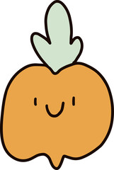 orange fruit graphic design illustration