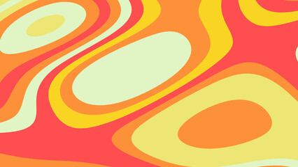Orange And Pink Groovy Bubble Pattern Lava Lamp Background