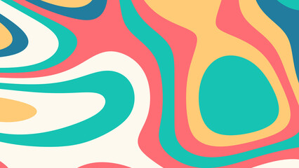 Groovy Bubble Pattern Lava Lamp Background Clown Colour