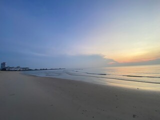 sunset on the beach