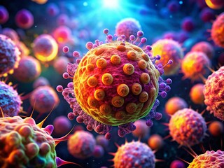 Microscopic Cancer Cell Metastasis: High-Resolution Medical Animation