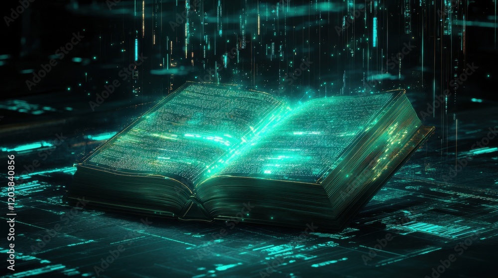 Poster digital transformation of knowledge through a virtual open book