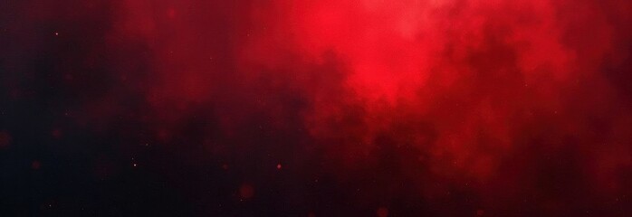 Red and black nebula filling space with bright stars