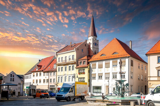 Altstadt von Ehingen, Deutschland 