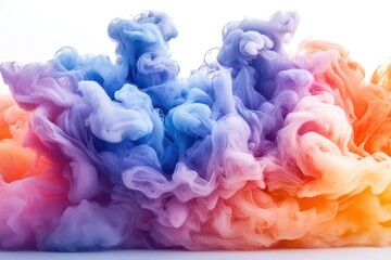 Obraz premium a breathtaking explosion of acrylic ink colors merges and floats on water creating a mesmerizing display of vibrant hues blending harmoniously like a vivid dream