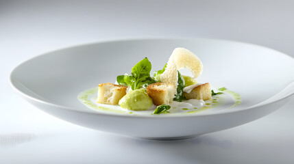 Single Serving Caesar Salad with Croutons and Fresh Greens