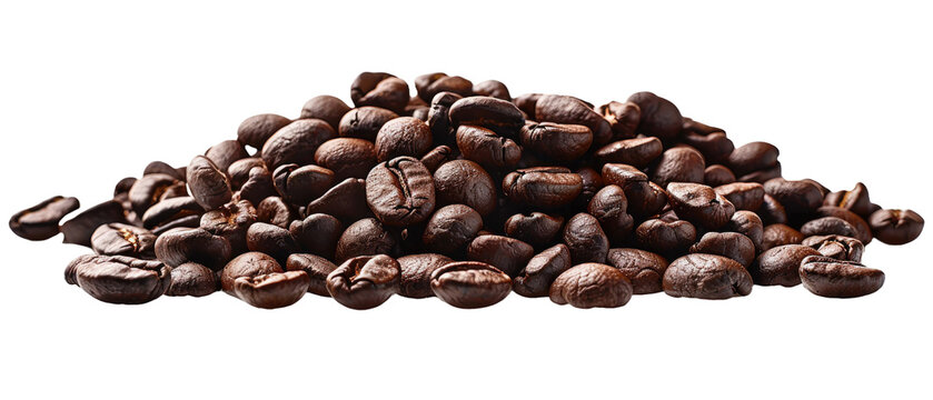 coffee beans isolated on white