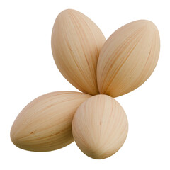 Butterfly shape 3D Wooden Abstract Shape Icon