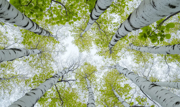 aspen trees forest in fall