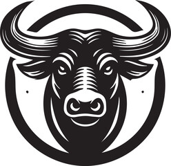 Obraz premium bull head vector