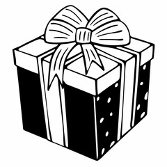 gift Box Icon, gift box with ribbon