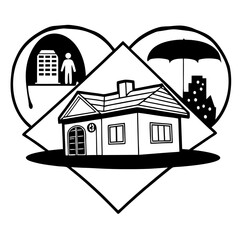 Home Icon, icon, illustration of a house