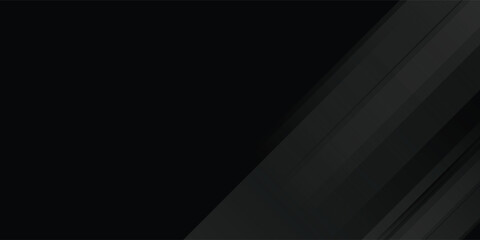 Black abstract background. Elegant dark diagonal shape elements. Modern luxury grey gradient graphic