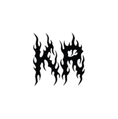 KR monogram logo design letter text name symbol monochrome logotype alphabet character simple logo