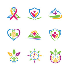Research-Driven Health Innovations logo concept 