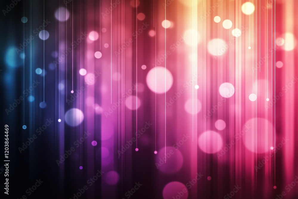Poster vibrant gradient background with stunning bokeh effect