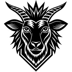 Obraz premium head of a Zizania tribal tattoo