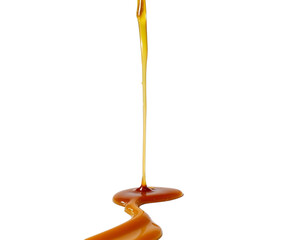 orange juice splash isolated on white