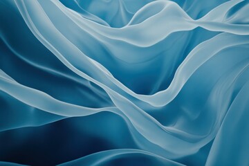 Smooth Blue Waves in Abstract Design