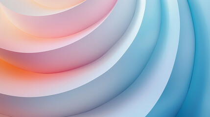  Abstract colorful concentric circles with smooth gradient.