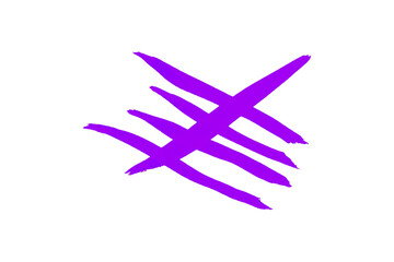 Fototapeta premium Purple watercolor background. Artistic hand paint. Isolated on transparent background. 