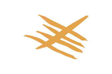 Orange watercolor background. Artistic hand paint. Isolated on transparent background.
