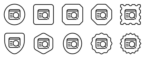 Editable web search, find vector icon. SEO, marketing, business. Part of a big icon set family. Perfect for web and app interfaces, presentations, infographics, etc