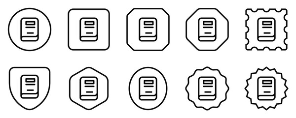 Editable book, notebook, texbook vector icon. Education, literature, stationery. Part of a big icon set family. Perfect for web and app interfaces, presentations, infographics, etc