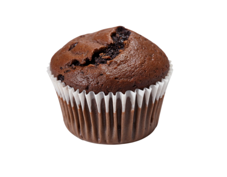 chocolate muffin isolated on white - Powered by Adobe