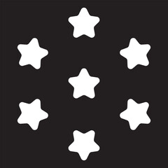 5 stars icon. five star sign, rating symbol. vector illustration