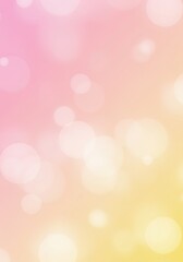 Abstract Pastel Pink and Yellow Bokeh Background with Soft Light Effects Perfect for Design