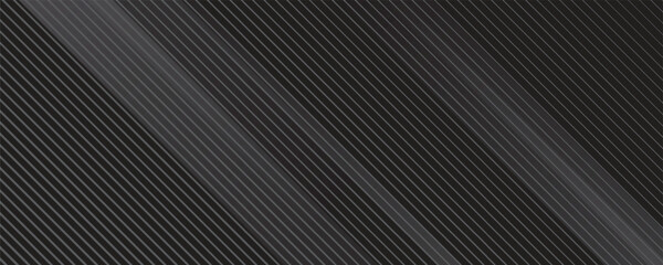Obraz premium Grey abstract curved wavy lines on black background. Black background with line curve design. Blurred black silk fabric. Iridescent and shining like a star in the night sky, It has a taffeta-like body