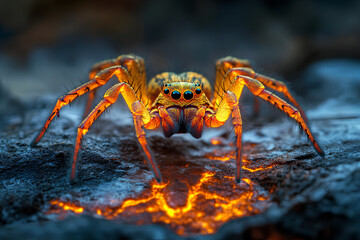 spider on the ground