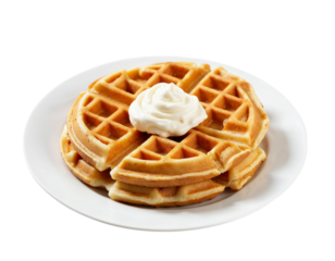 waffles on a plate