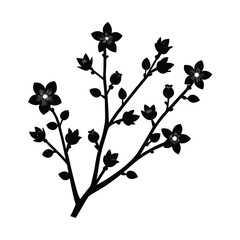 black and white floral background
