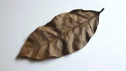 minimalistic design of a plate made from pressed leaves, featuring soft, natural textures, isolated on white. Green products.isolate on white background 